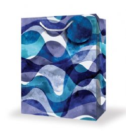SAC CADEAU LARGE - BLEU STYLE VAGUE